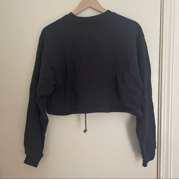 Women's adidas Originals Outline Crop Crewneck Sweatshirt - Picture 6 of 6